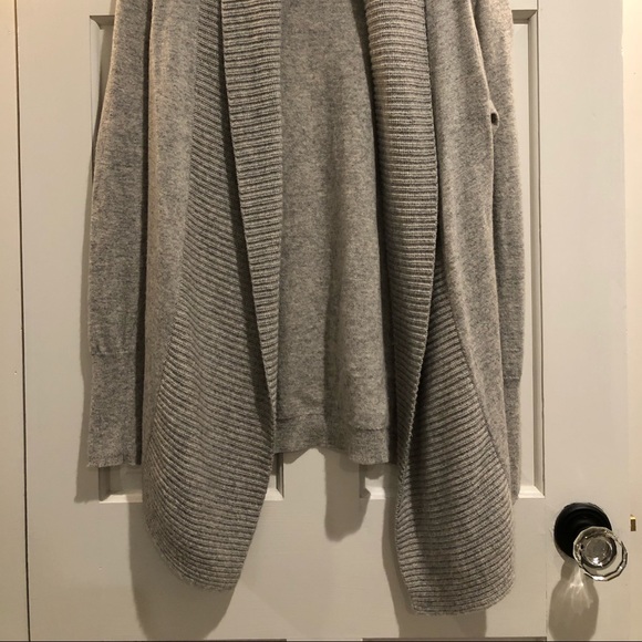 BANANA REPUBLIC Women’s heather gray open cardigan - Picture 3 of 5